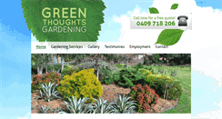 Desktop Screenshot of greenthoughtsgardening.com.au